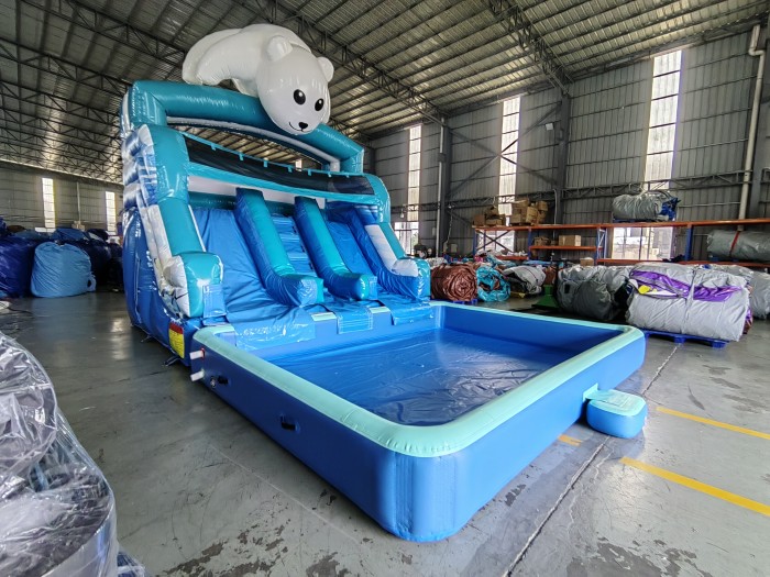 Надувной аквапарк "Белый Мишка" 6*4*5 м 