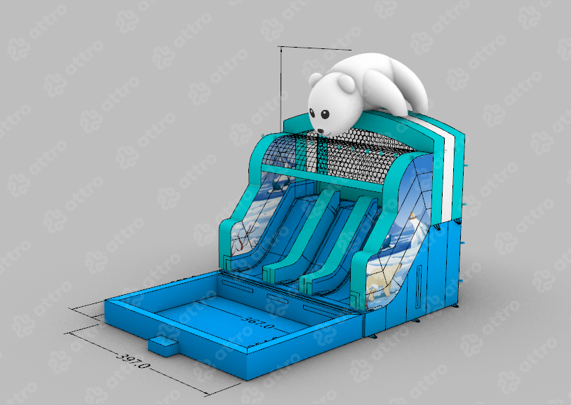 Надувной аквапарк 