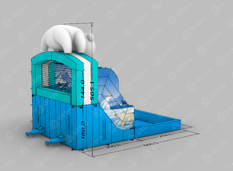 Надувной аквапарк 