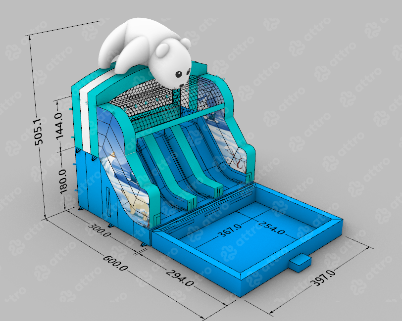 Надувной аквапарк 