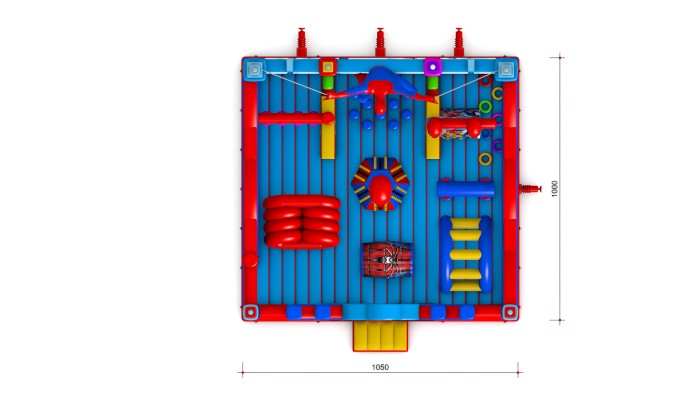 Надувной батут «Спайдер 8» 10,5*10*7,5 м