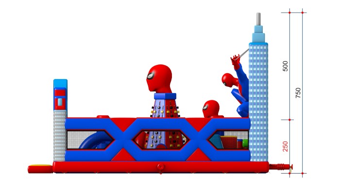 Надувной батут «Спайдер 8» 10,5*10*7,5 м