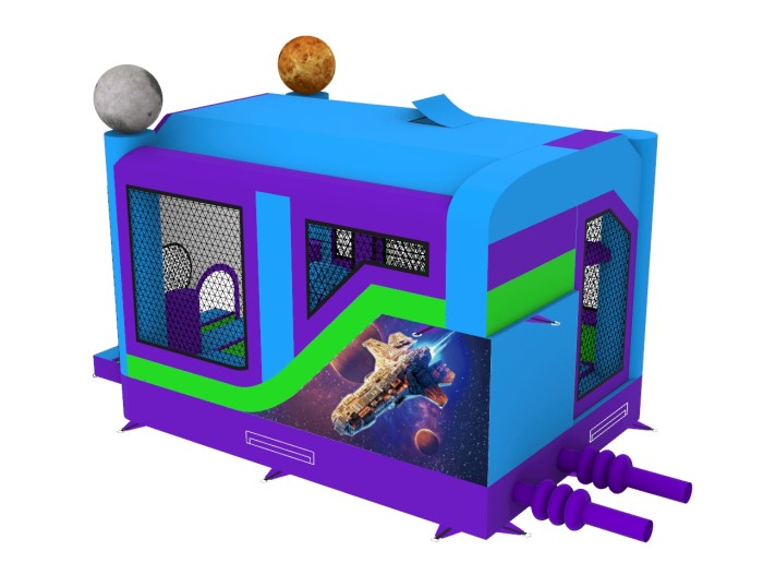 Надувной батут "Рентор космос" 5,5*4*4,4 м