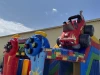 Надувной батут "Тачки конструктор" 5*4,5*4,5 м