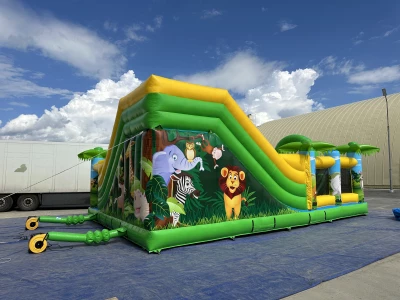 Надувной батут "Джуманджи SAFARI" 10*7*4,5 м