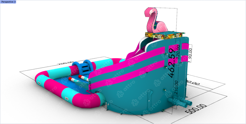 Надувной аквапарк 