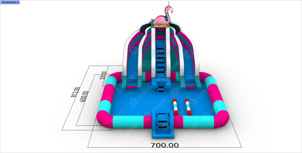 Надувной аквапарк 
