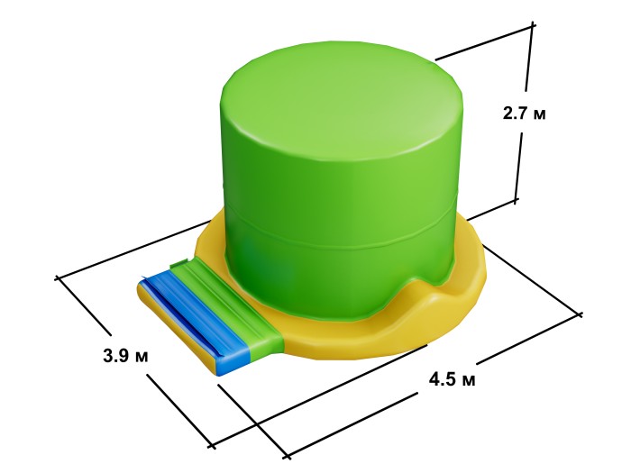 Модуль аквапарка "Выступ" 4,5*3,9*2,7 м
