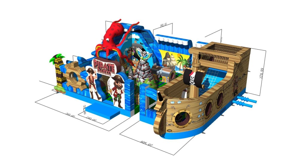 Надувная горка 