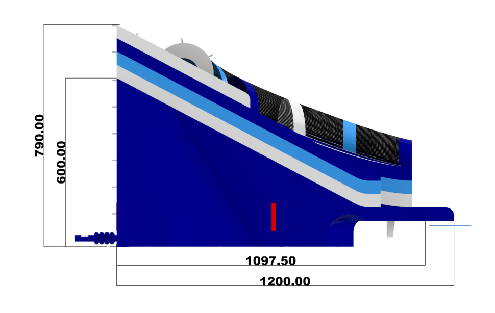 Надувной аквапарк «Трипл Дельфин» 24*14*8 м