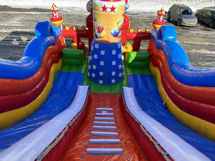Надувная горка "Цирк" 12*6*8 м 