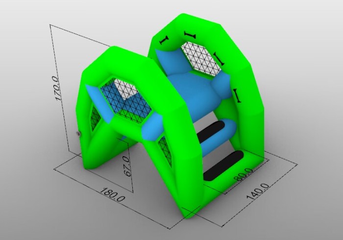 Лестница для бассейна надувного аквапарка малая