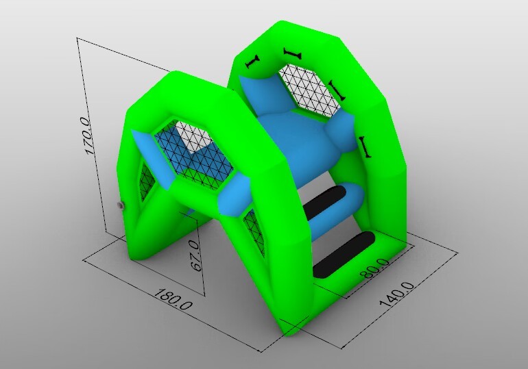 Лестница для бассейна надувного аквапарка малая