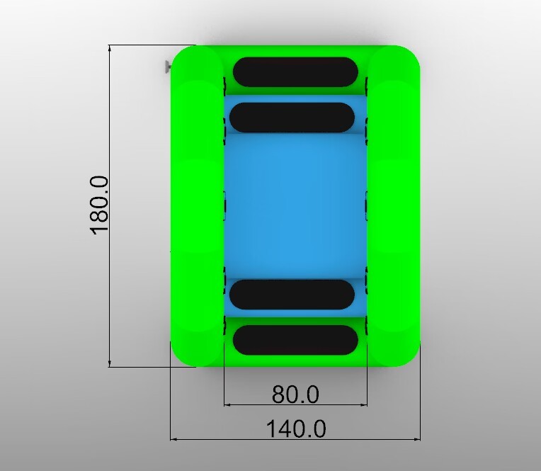 Лестница для бассейна надувного аквапарка малая