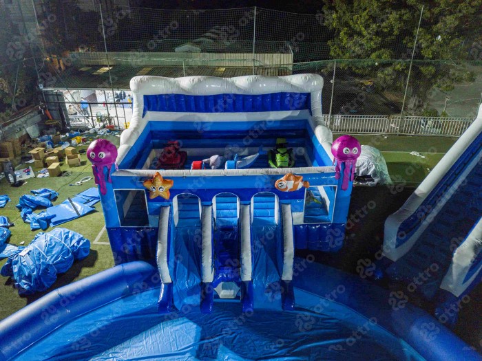 Надувной аквапарк «Радуга» 23*21*8 м