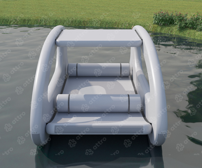 Надувная яхта из аирдека 4,5*2,4*2 м