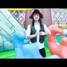 Надувной батут "Юрские приключения" 9*7,5*5 м
