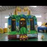 Надувной батут с горкой "Законы джунглей" 6*4*4 м