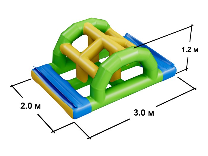 Надувной аквапарк "Спорт парк 20" 38*2,7 м
