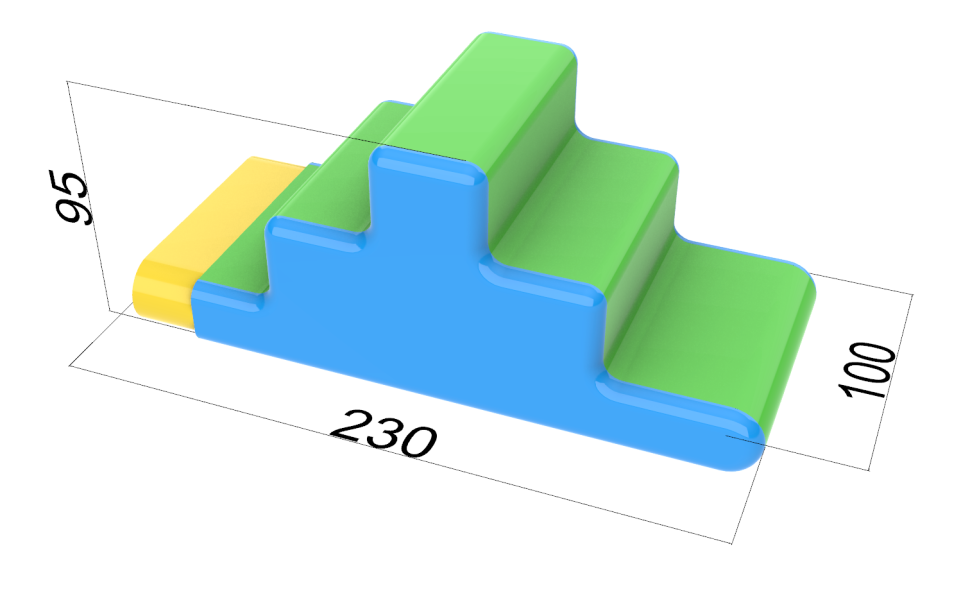 Надувной инвентарь для развлечений  «Надувная спортивная площадка» 15*11,2*1,68
