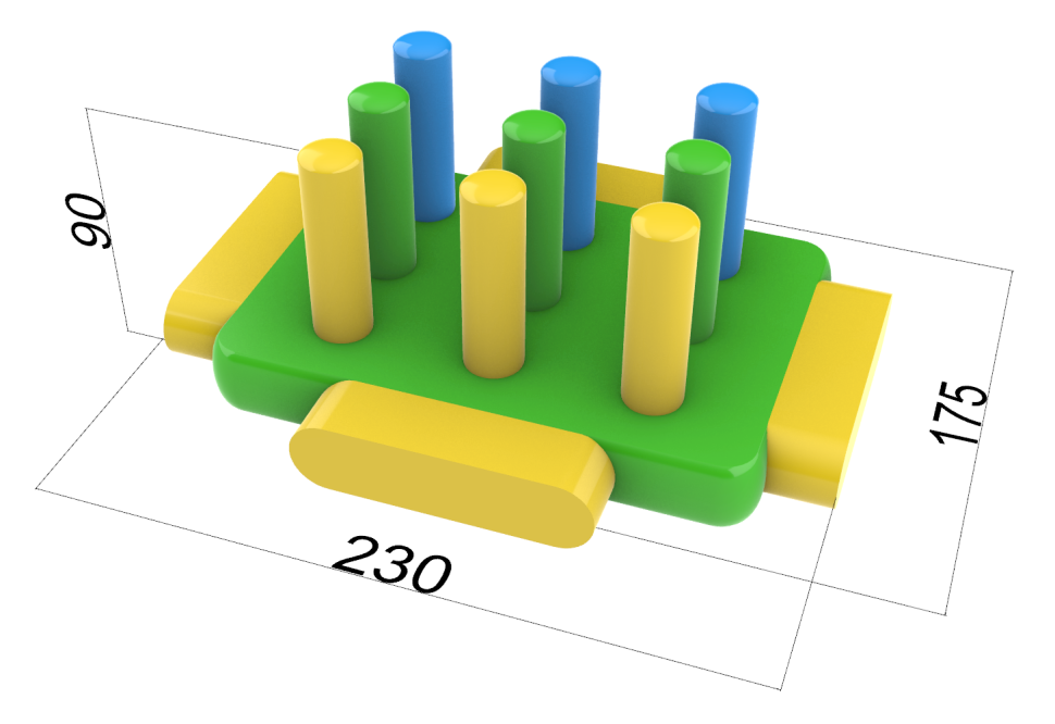 Надувной инвентарь для развлечений  «Надувная спортивная площадка» 15*11,2*1,68