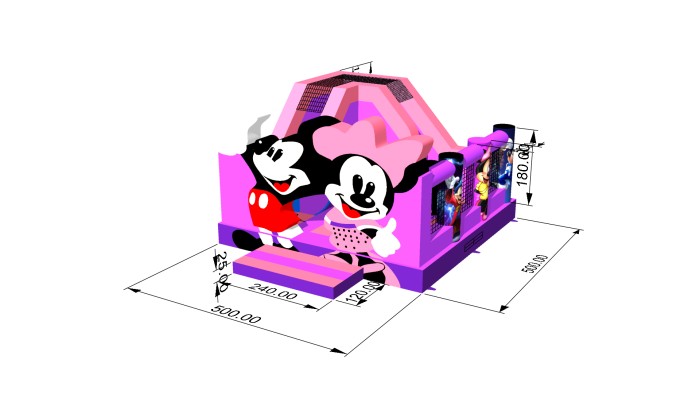 Надувная горка "Майкл и Минерва" 5*5*3,2м