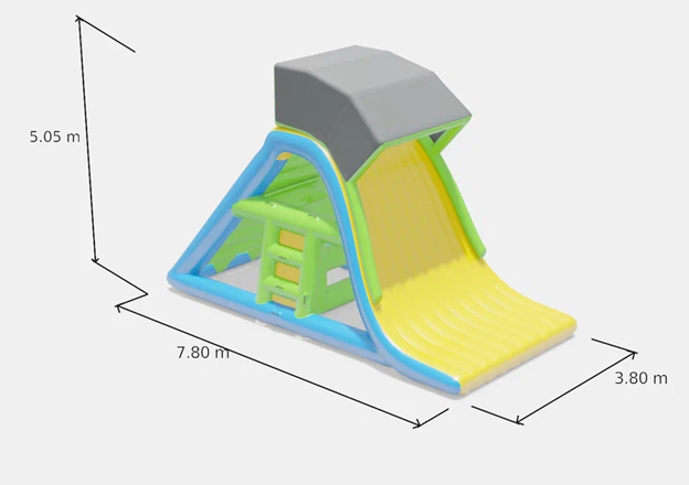 Надувной аквапарк "Фрифал Супреме" 8*4*5,2м