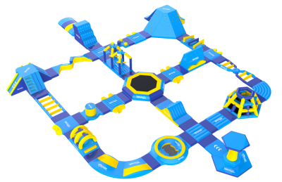 Надувной аквапарк &quot;Игропарк&quot; размер 36*28 м