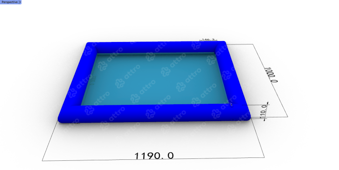 Надувной аквапарк "Гавань" 15*12*8,6 м