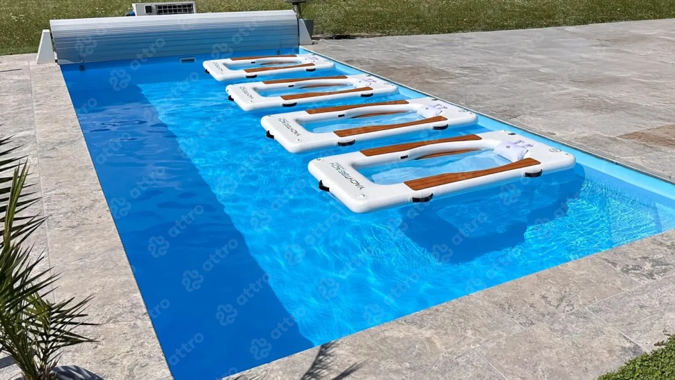 Надувной плавающий шезлонг премиум