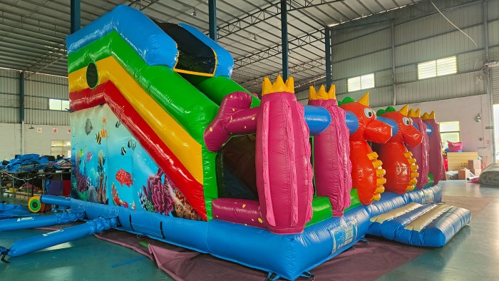 Надувная горка "Морское приключение" 7*6*4,4 м