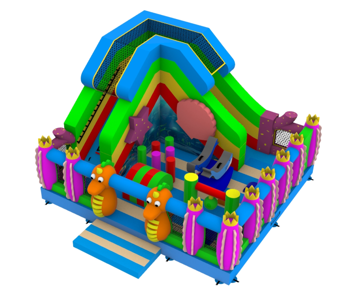 Надувная горка "Морское приключение" 7*6*4,4 м