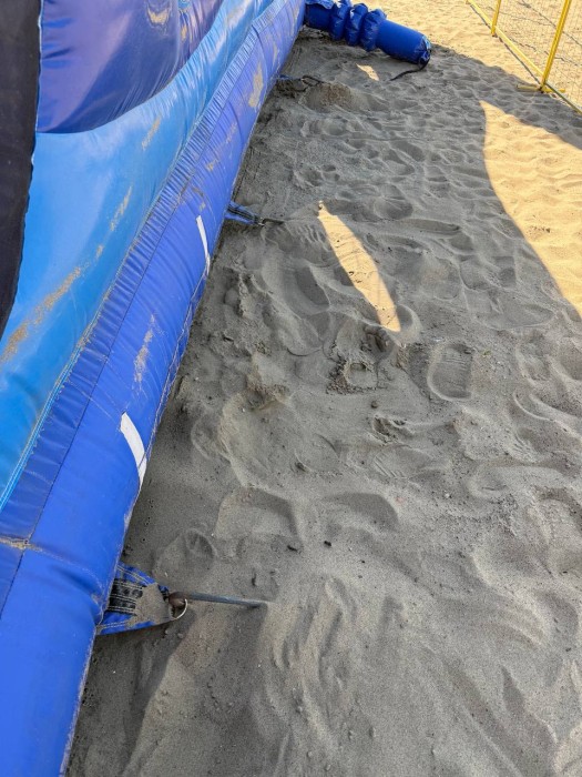 Надувная горка "Морская сказка" 10*10*8,3 м Б/У 