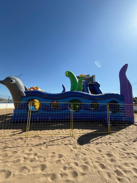 Надувная горка "Морская сказка" 10*10*8,3 м Б/У 