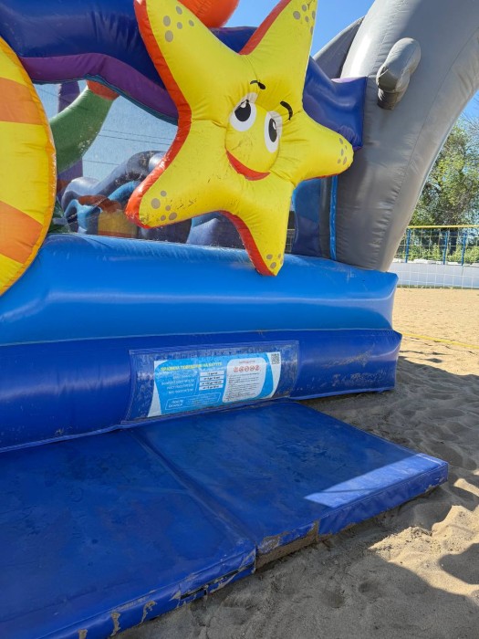 Надувная горка "Морская сказка" 10*10*8,3 м Б/У 