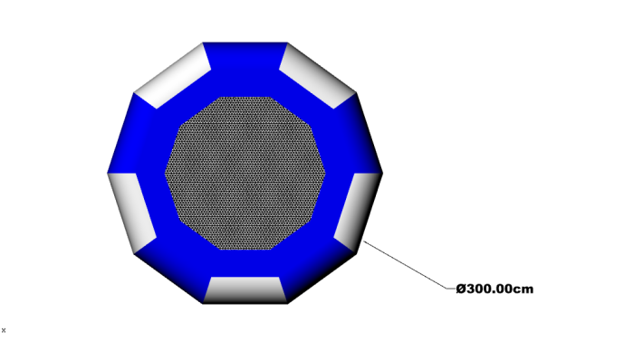 Надувной водный Батут с банджи тросом