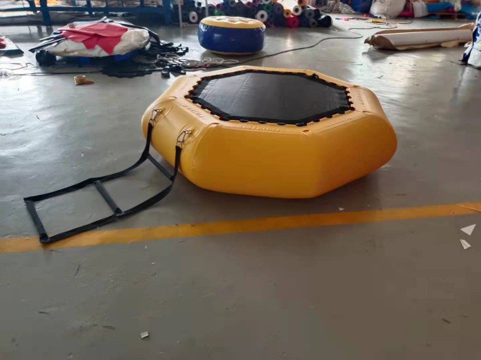 Надувной водный Батут с банджи тросом