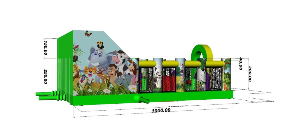 Надувной батут «Джуманджи» 10*6*4 м