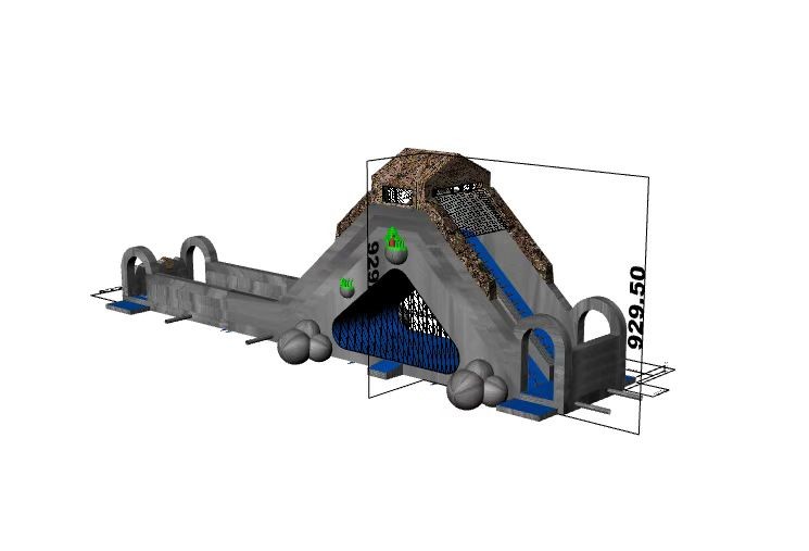 Надувная зимняя горка 
