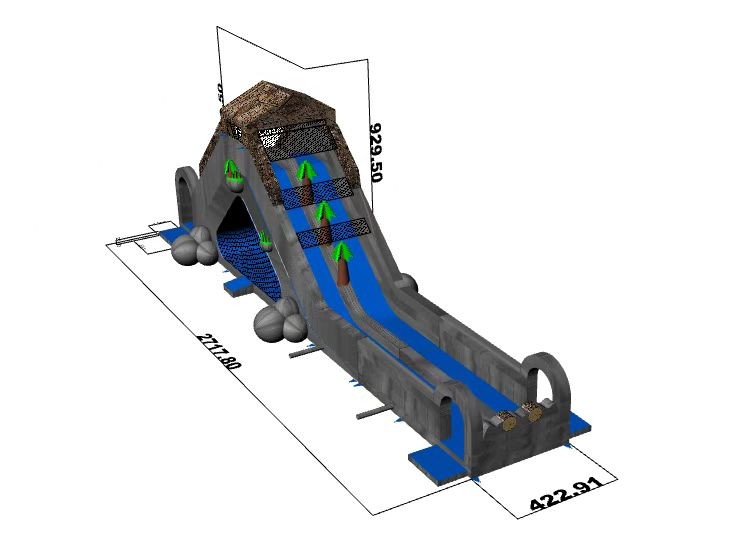Надувная зимняя горка 