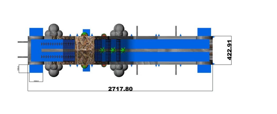 Надувная зимняя горка 