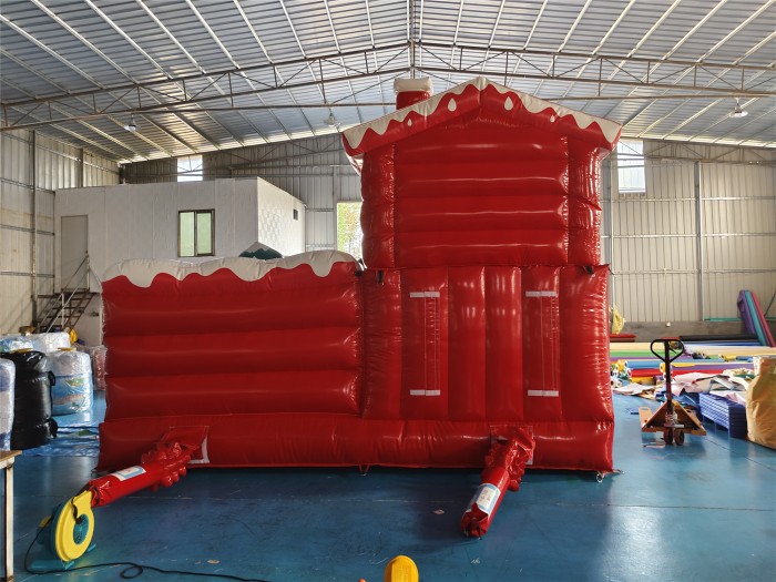 Надувной батут "Новогодняя горка" 5*5*4,1 м