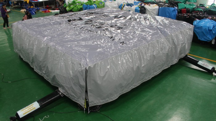 Надувная подушка для батутного зала 5*5*1,2 м 