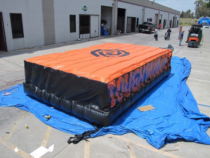 Надувная подушка для батутного зала 5*5*1,2 м 