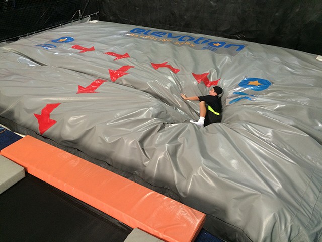 Надувная подушка для батутного зала 5*5*1,2 м 