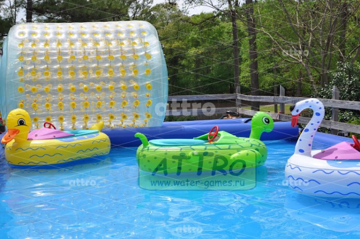Бизнес комплект "Бассейн + Бамперные лодочки"