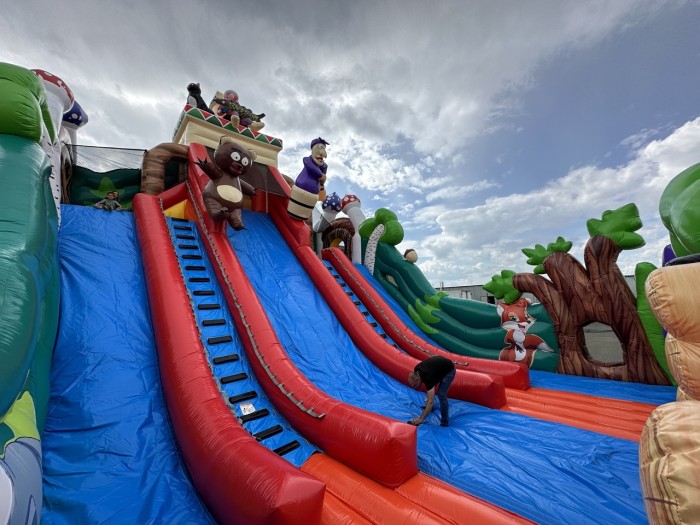 Надувная горка "Емеля" 13*10*11,5 м