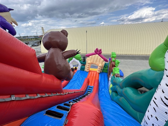 Надувная горка "Емеля" 13*10*11,5 м