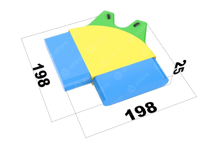 Надувной аквапарк "Детский" 10,7*9*1,9 м