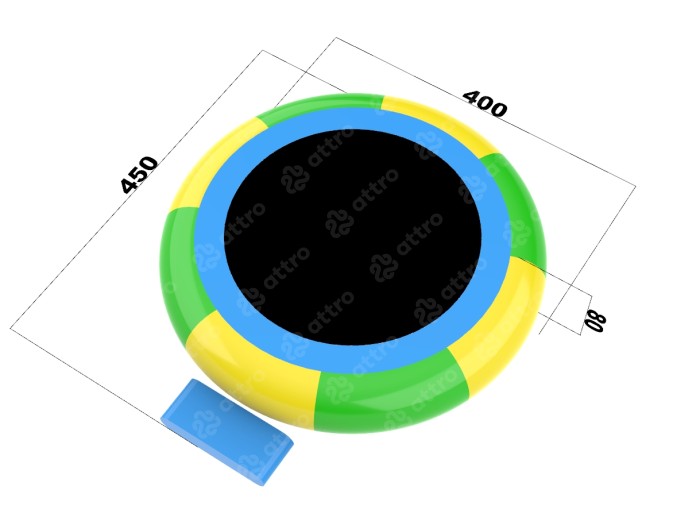 Надувной аквапарк "Детский" 10,7*9*1,9 м